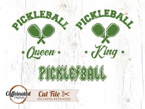 Pickleball SVG Bundle SVG Caffeinated SVGs 