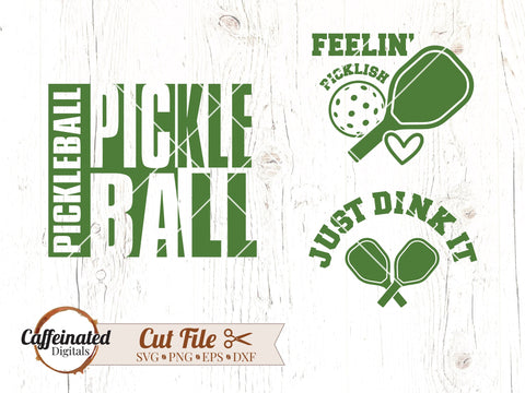 Pickleball SVG Bundle SVG Caffeinated SVGs 