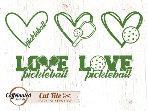 Pickleball SVG Bundle SVG Caffeinated SVGs 