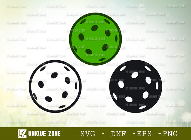Pickleball SVG Cut File | Pickleball Court Svg | Pickleball With Beat Svg | Pickleball Paddles Svg | Plain Pickleball Svg SVG Unique Zone 