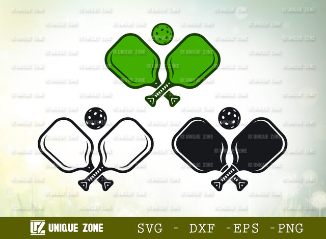Pickleball SVG Cut File | Pickleball Court Svg | Pickleball With Beat Svg | Pickleball Paddles Svg | Plain Pickleball Svg SVG Unique Zone 
