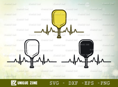 Pickleball SVG Cut File | Pickleball Court Svg | Pickleball With Beat Svg | Pickleball Paddles Svg | Plain Pickleball Svg SVG Unique Zone 