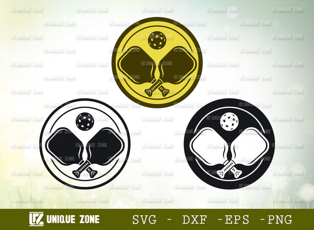 Pickleball SVG Cut File | Pickleball Court Svg | Pickleball With Beat Svg | Pickleball Paddles Svg | Plain Pickleball Svg SVG Unique Zone 