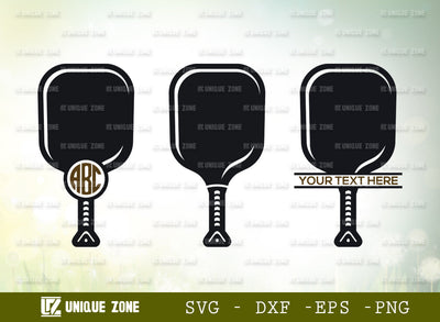 Pickleball SVG Monogram Cut File | Pickleball Court Svg | Pickleball With Beat Svg | Pickleball Paddles Svg | Plain Pickleball Svg | Pickleball Circle Monogram | Pickleball Split Monogram SVG Unique Zone 