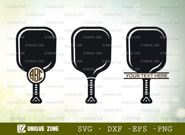 Pickleball SVG Monogram Cut File | Pickleball Court Svg | Pickleball With Beat Svg | Pickleball Paddles Svg | Plain Pickleball Svg | Pickleball Circle Monogram | Pickleball Split Monogram SVG Unique Zone 