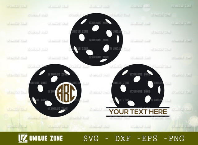 Pickleball SVG Monogram Cut File | Pickleball Court Svg | Pickleball With Beat Svg | Pickleball Paddles Svg | Plain Pickleball Svg | Pickleball Circle Monogram | Pickleball Split Monogram SVG Unique Zone 