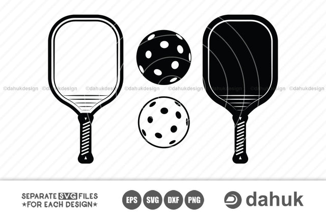Pickleball SVG, Pickleball paddles svg, Pickleball, SVG cut file for silhouette SVG dahukdesign 