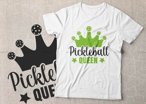 Pickleball Svg, Pickleball queen SVG, Pickleball Cricut Files, Pickleball Typography Design, Pickleball T-Shirt design,Printable Vector File SVG Dinvect 