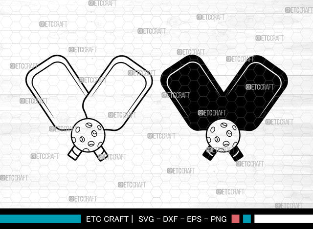 Pickleball SVG, Pickleball SVG, Pickleball Racket Svg, Pickleball Paddle Svg, Sports Svg, Pickleball Icon Svg, Pickleball SVG ETC Craft 