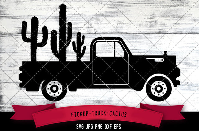 Pickup truck svg, cactus svg, minamalist svg, succulents svg, terrarium plants svg, cut files for Cricut, Silhouette Design, Svg, PNG, Dxf SVG Loveleen Kaur 