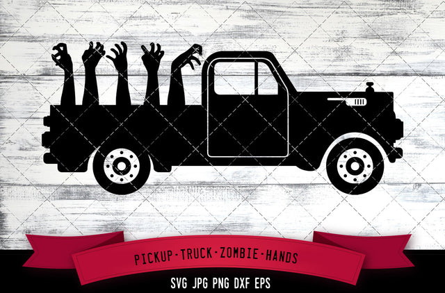 Pickup truck svg, zombie hand svg, dead hands svg, scary hands svg, ghost hand svg, cut files for Cricut, Silhouette Design, Svg, PNG, Dxf SVG Loveleen Kaur 