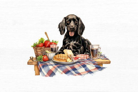 Picnic Dog Clipart bundle Sublimation Regulrcrative 