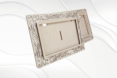 Picture Frame 2 pattern, laser cut design. Drawing cutting. SVG VectorBY 