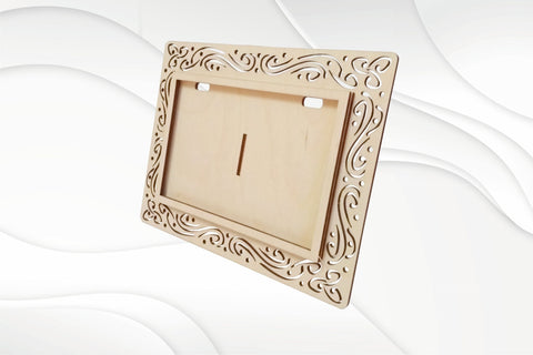 Picture Frame 2 pattern, laser cut design. Drawing cutting. SVG VectorBY 