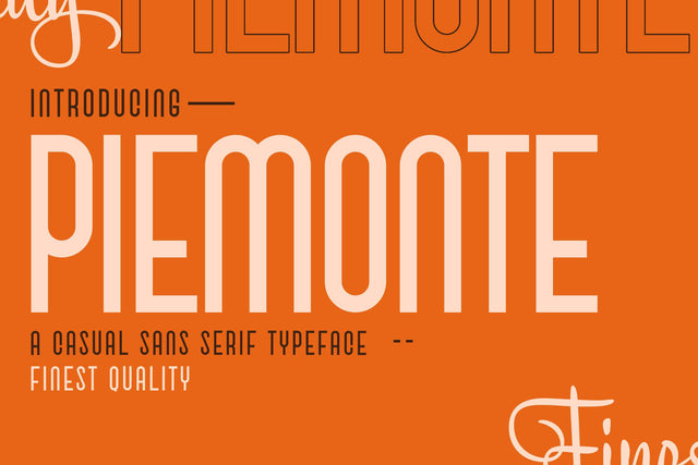 Piemonte - Casual Sans Serif Font Font StringLabs 