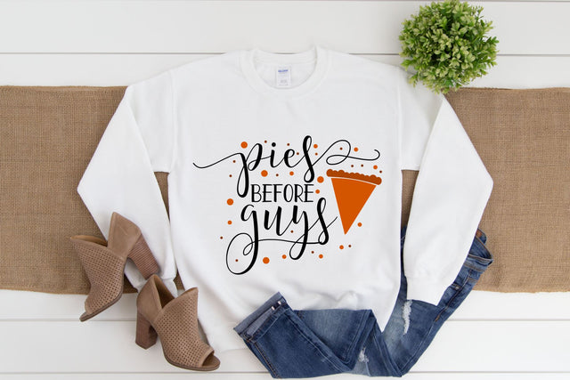 Pies Before Guys Svg, Png, Dxf | Funny Thanksgiving Files SVG RedFoxDesignsUS 