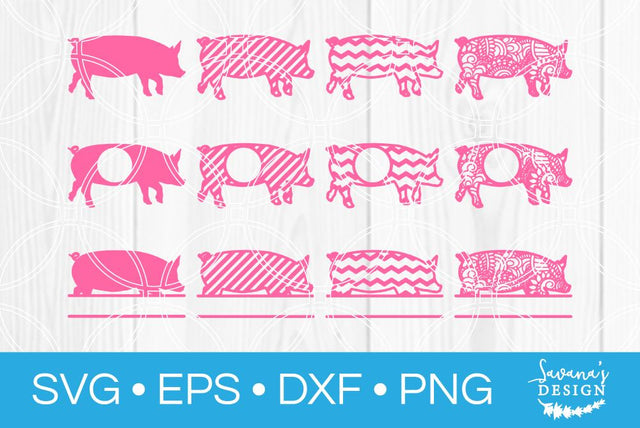 Pig Bundle SVG SavanasDesign 