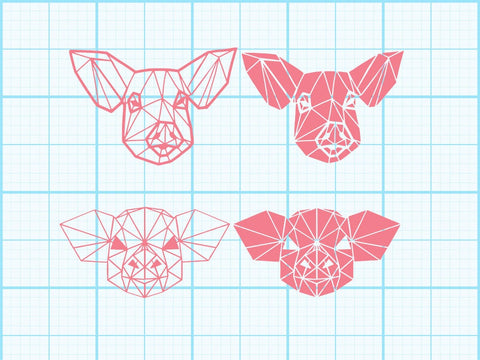 Pig Farm Geomatical Print SVG Johan Ru designs 