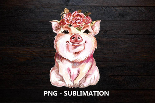 Pig Floral sublimation Design Sublimation Paper Switch 