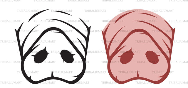 Pig nose SVG TribaliumArtSF 