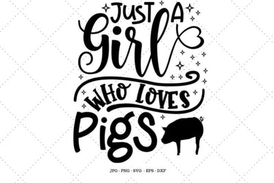 Pig Shirt, Pig Svg, Baby Girl Party, Pig Birthday Party, Loves Pigs, Country Girl, Digital Download, Animal Shirt SVG SVG Digital Designer 
