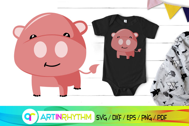pig svg, animals svg SVG Artinrhythm shop 