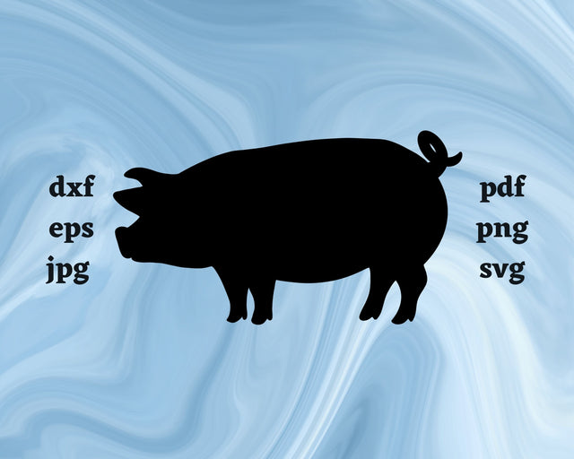 Pig SVG Cut File SVG Northern Light SVG 