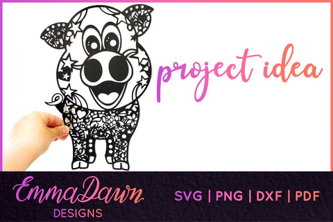 Pig SVG SVG Emma Dawn Designs 