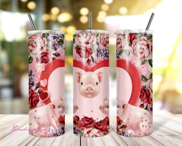 Pig Tumbler PNG Sublimation, SKINNY TUMBLER 20oz Sublimation Png, Pig Lover Tumbler Sublimation Designs Sublimation TrendingDesign 