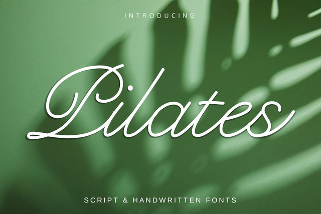 Pilates Font Font Fox7 By Rattana 