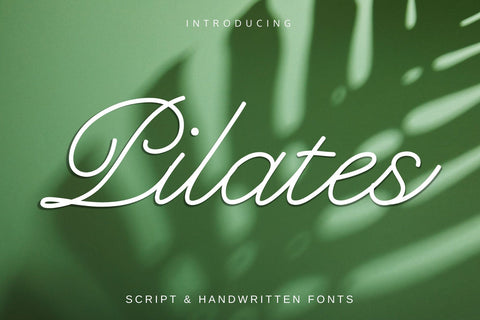 Pilates Font Font Fox7 By Rattana 