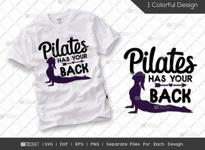Pilates Is My Happy Hour SVG Cut File | Fitness Svg | Motivation Svg | Pilates Svg | Physical Exercise Svg | Gym Svg | Pilates Quote Design SVG ETC Craft 