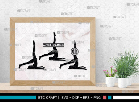 Pilates Monogram, Pilates Silhouette, Pilates SVG, Fitness Svg, Exercise Svg, Mediation Svg, Gym Svg, SB00459 SVG ETC Craft 