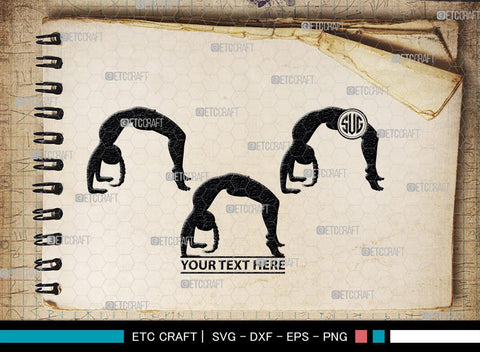 Pilates Monogram, Pilates Silhouette, Pilates SVG, Fitness Svg, Exercise Svg, Mediation Svg, Gym Svg, SB00459 SVG ETC Craft 