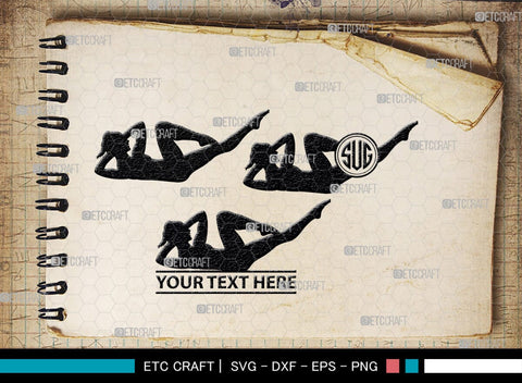 Pilates Monogram, Pilates Silhouette, Pilates SVG, Fitness Svg, Exercise Svg, Mediation Svg, Gym Svg, SB00459 SVG ETC Craft 