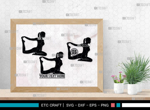 Pilates Monogram, Pilates Silhouette, Pilates SVG, Fitness Svg, Exercise Svg, Mediation Svg, Gym Svg, SB00459 SVG ETC Craft 