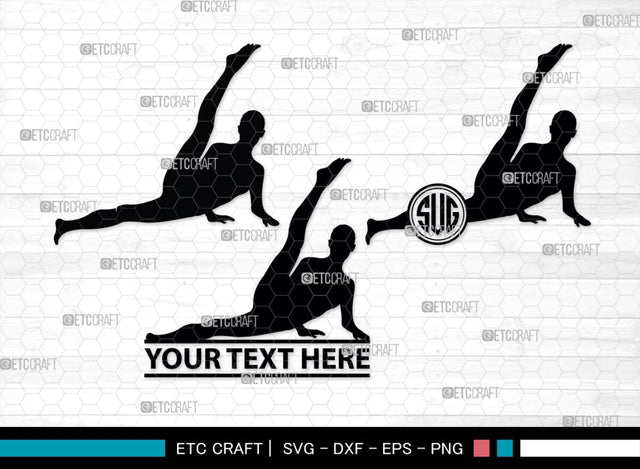 Pilates Monogram, Pilates Silhouette, Pilates SVG, Fitness Svg, Exercise Svg, Mediation Svg, Gym Svg, SB00459 SVG ETC Craft 