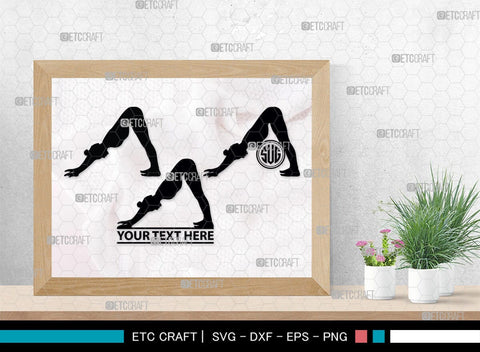 Pilates Monogram, Pilates Silhouette, Pilates SVG, Fitness Svg, Exercise Svg, Mediation Svg, Gym Svg, SB00459 SVG ETC Craft 
