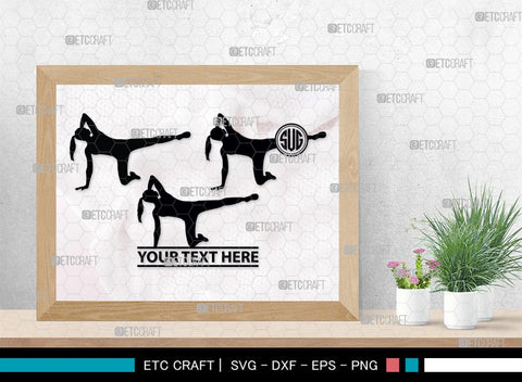 Pilates Monogram, Pilates Silhouette, Pilates SVG, Fitness Svg, Exercise Svg, Mediation Svg, Gym Svg, SB00459 SVG ETC Craft 