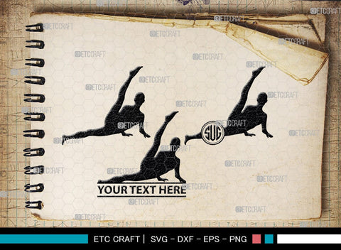 Pilates Monogram, Pilates Silhouette, Pilates SVG, Fitness Svg, Exercise Svg, Mediation Svg, Gym Svg, SB00459 SVG ETC Craft 