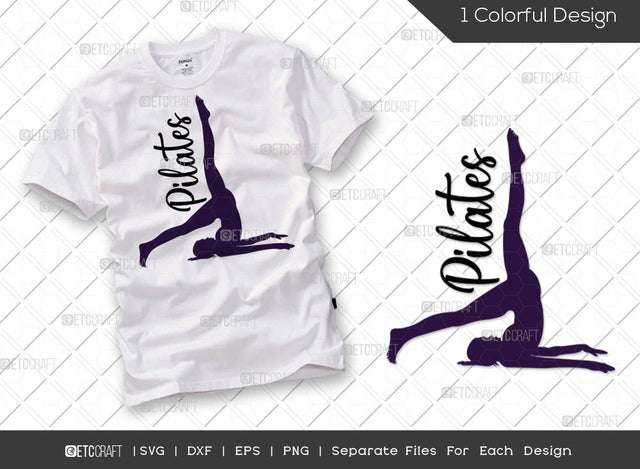 Pilates SVG Cut File | Workout Svg | Fitness Svg | Motivation Svg | Physical Exercise Svg | Womens Pilates Svg | Pilates Quote Design SVG ETC Craft 