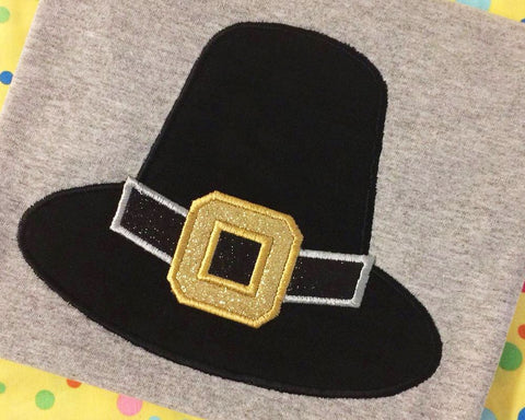Pilgrim Hat Applique Embroidery Embroidery/Applique Designed by Geeks 