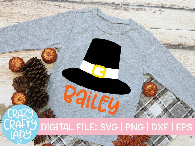 Pilgrim Hat | Thanksgiving SVG Cut File SVG Crazy Crafty Lady Co. 
