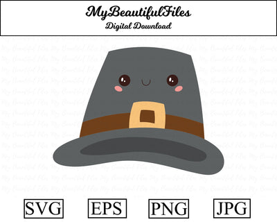 Pilgrim hat - Thanksgiving SVG MyBeautifulFiles 