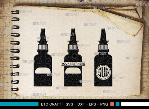 Pill Bottle Monogram, Pill Bottle Silhouette, Pill Bottle SVG, Pain Killer Svg, Medication Bottle Svg, Pills Svg, SB00154 SVG ETC Craft 