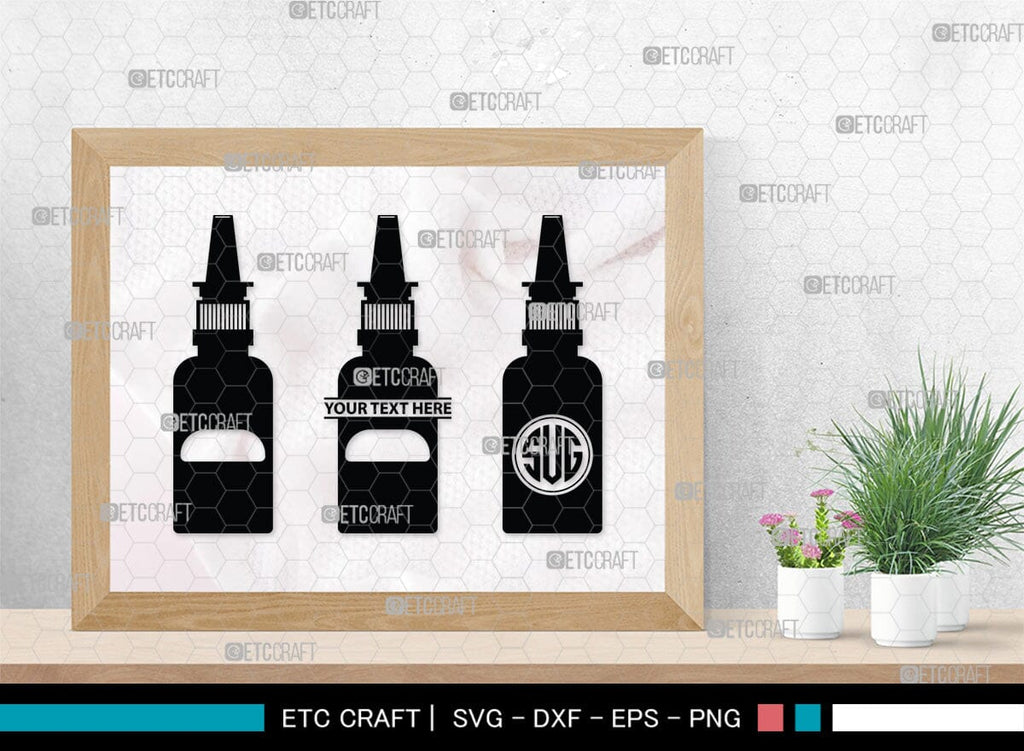 Pill Bottle Monogram, Pill Bottle Silhouette, Pill Bottle SVG, Pain ...