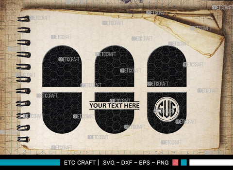 Pill Bottle Monogram, Pill Bottle Silhouette, Pill Bottle SVG, Pain Killer Svg, Medication Bottle Svg, Pills Svg, SB00154 SVG ETC Craft 