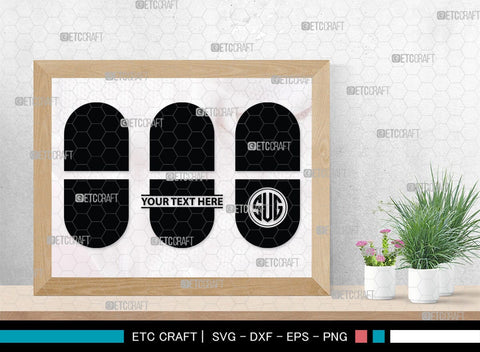 Pill Bottle Monogram, Pill Bottle Silhouette, Pill Bottle SVG, Pain Killer Svg, Medication Bottle Svg, Pills Svg, SB00154 SVG ETC Craft 