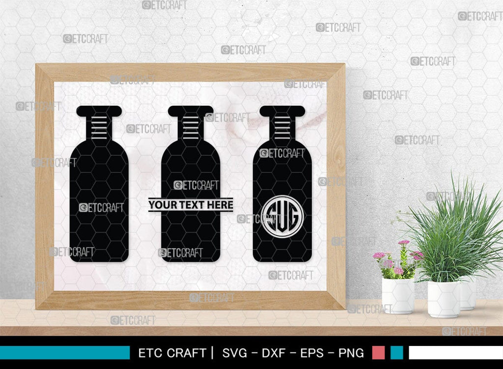 Pill Bottle Monogram, Pill Bottle Silhouette, Pill Bottle SVG, Pain ...