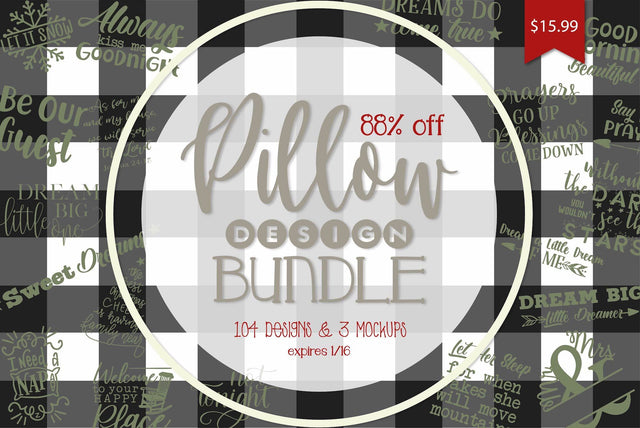 Pillow Design Bundle Bundle So Fontsy Design Shop 